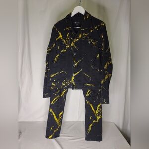 Waimea Black and Gold Men's Jeans 32/32And Jacket S